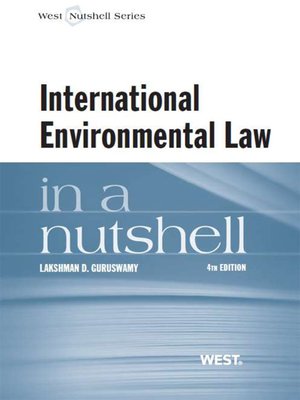cover image of International Environmental Law in a Nutshell